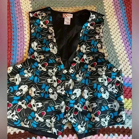 Vintage  Mickey Inc Men’s Size L/XL Goofy Pattern Vest - Picture 1 of 4